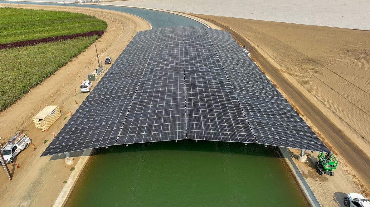 Project Nexus: in California il primo impianto solare sopra i canali di irrigazione