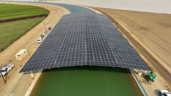 Project Nexus: in California il primo impianto solare sopra i canali di irrigazione