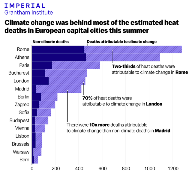 Caldo estremo in Europa: quasi 16.500 morti in più legati alla crisi climatica secondo uno studio UK